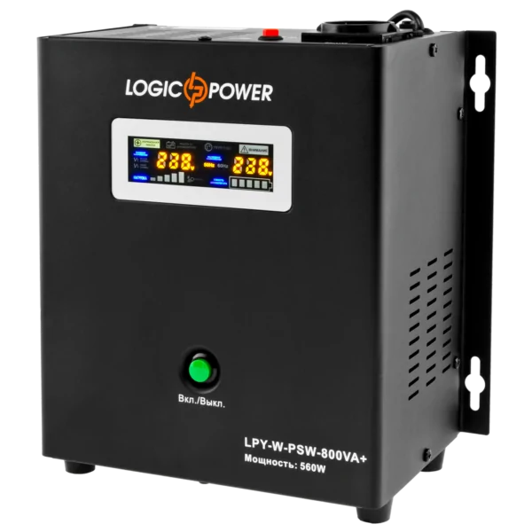 ДБЖ (англ. UPS) - Logic Power 12V LPY-W-PSW-800VA+(560Вт)5A/15A СОЛЕНСІ
