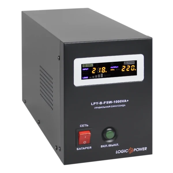 ДБЖ (англ. UPS) - Logic Power 12V LPY-B-PSW-1000VA+(700Вт) 10A/20A СОЛЕНСІ