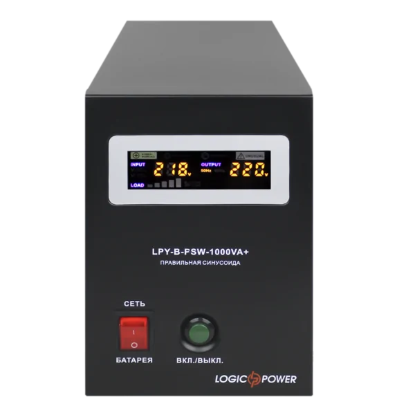 ДБЖ (англ. UPS) - Logic Power 12V LPY-B-PSW-1000VA+(700Вт) 10A/20A СОЛЕНСІ