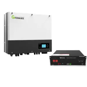 Гібридний інвертор Growatt SPH 5000TL BL-UP і акумулятор Dyness B3 48V для домашніх сонячних станцій